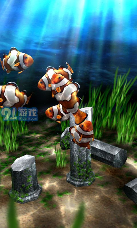 3d水族館動態(tài)壁紙2
