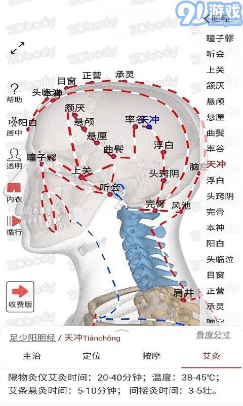 3Dbody經(jīng)絡(luò)穴位1