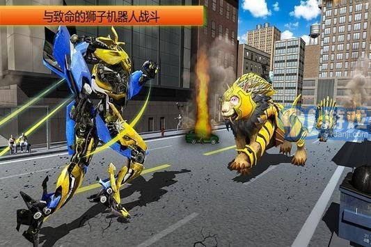 Elephant Robot Vs Lion Robot3