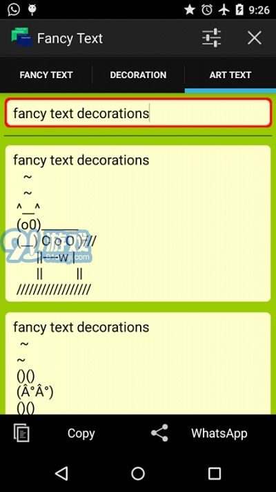 Fancy text for whats.花樣文字4