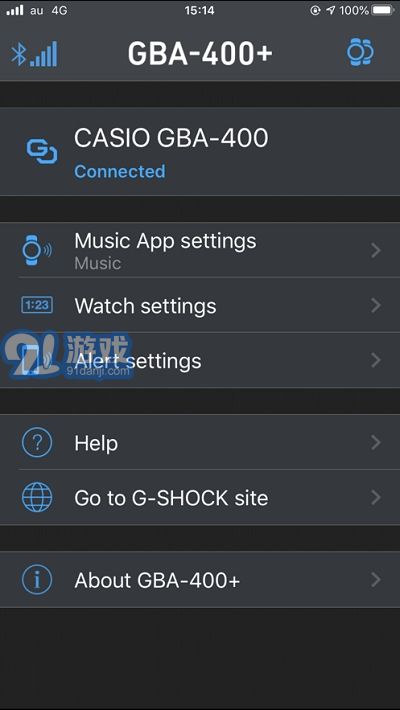 卡西歐GBA-400+藍牙連接1