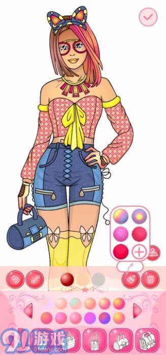 女孩裝扮和涂色書1