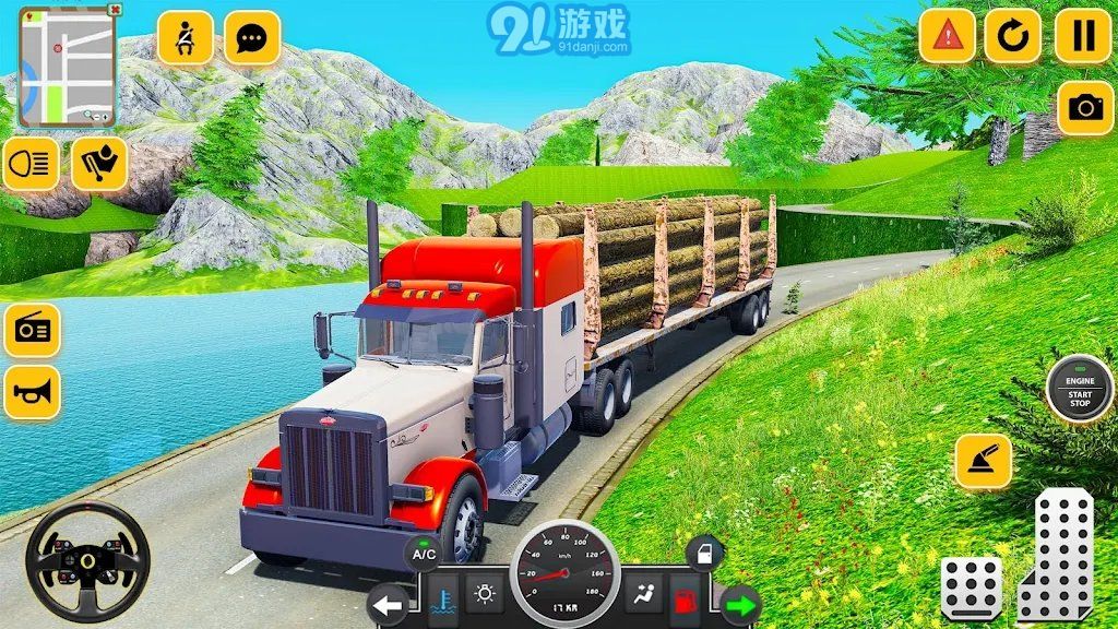 原木貨物運輸卡車2