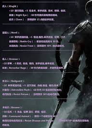 老滚5暗精灵什么职业好