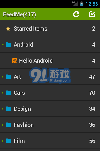 FeedMe閱讀器1