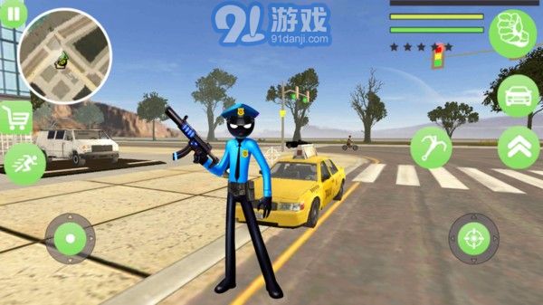 火柴人警察繩索英雄2