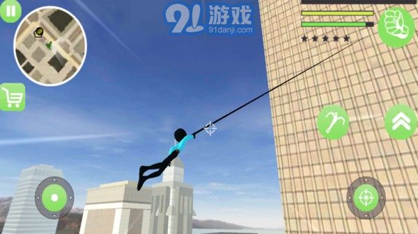 火柴人警察繩索英雄4