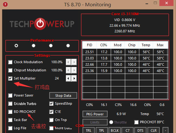 CPU調(diào)頻神器ThrottleStop3