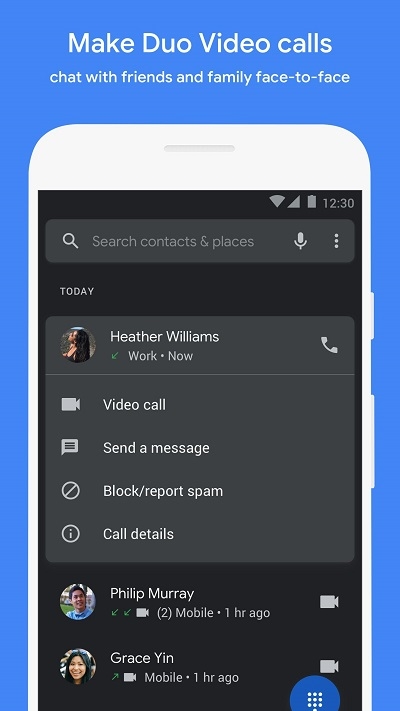 Google Phone撥號(hào)器軟件1