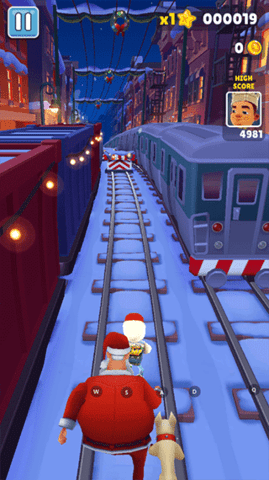 地鐵跑酷圣誕版（Subway Surf）1
