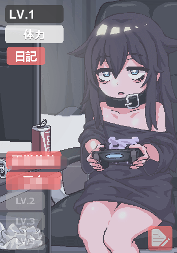 在陰暗的房間中和獨孤的女孩子的物語3