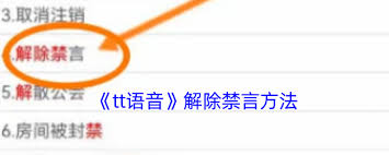 tt語音禁言如何解除