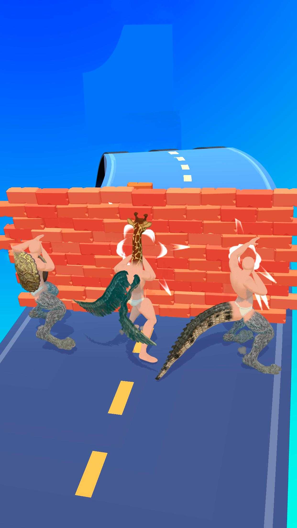 合并動物3D1