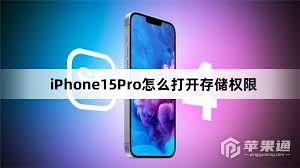 蘋果iPhone15存儲權(quán)限如何打開