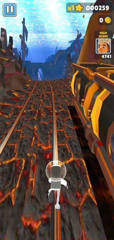 地鐵跑酷海底熔巖魔改版2