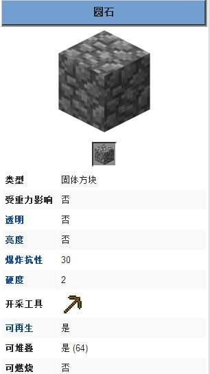 《我的世界》圓石怎么開(kāi)采 圓石有什么用