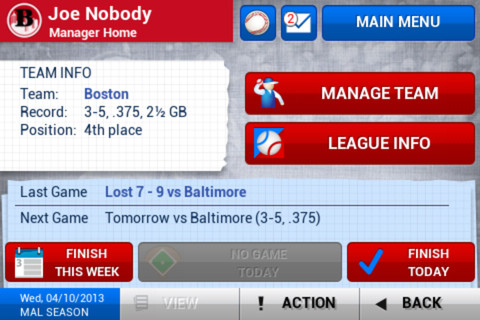 iOOTP Baseball 20132