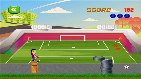 Football ball shooting contest university championship 2