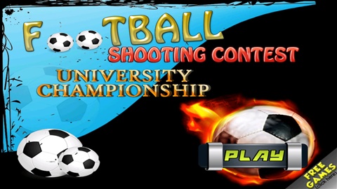 Football ball shooting contest university championship 3