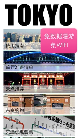 東京自由行地圖1