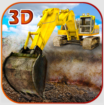 砂挖掘机模拟器3D