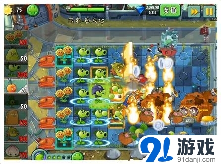 植物大戰(zhàn)僵尸2未來世界第15關攻略 僵尸進階