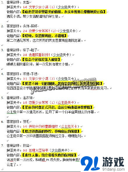 《奇跡暖暖》黑白天鵝謎語答案揭秘