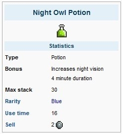 泰拉瑞亞夜視藥劑合成攻略