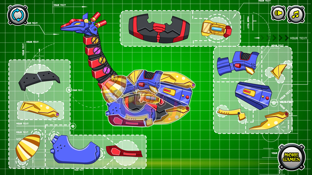 機械長頸龍：組裝恐龍玩具4