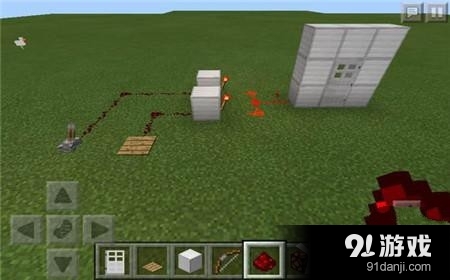 我的世界0.13.1雙開關(guān)門制作教程