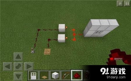 我的世界0.13.1雙開關(guān)門制作教程