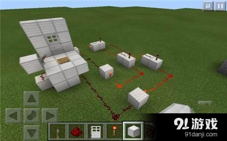 我的世界0.13.1雙開關(guān)門制作教程