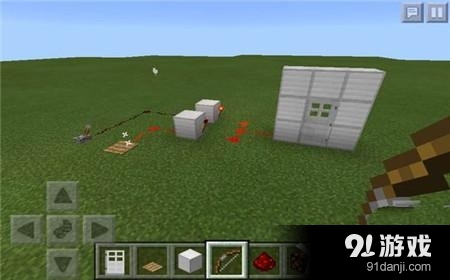 我的世界0.13.1雙開關(guān)門制作教程