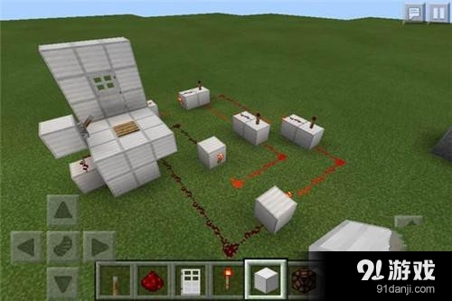我的世界0.13.1與門制作教程