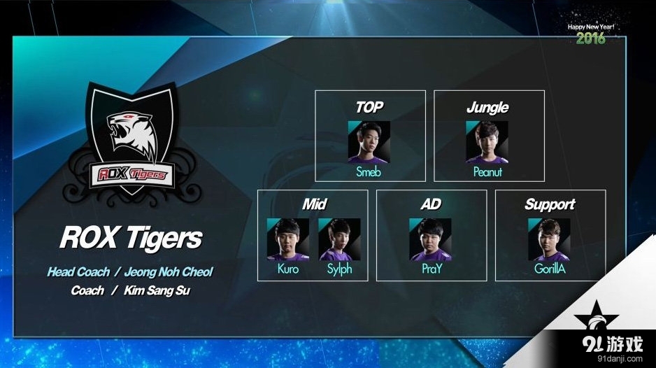 《LOL》2016LCK春季賽ROX Tigers隊伍介紹