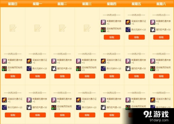 《DNF》5月每日簽到享好禮