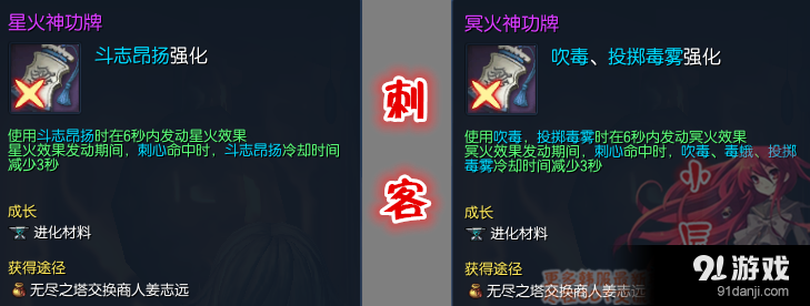 《劍靈》刺客傳說神功牌介紹