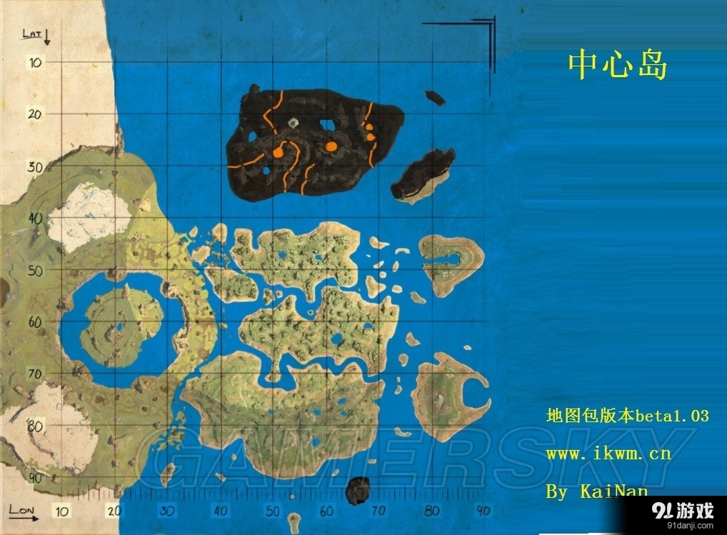 《方舟：生存進化》各島地圖及資源分布一覽