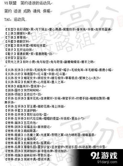 奇跡暖暖簡約活潑的運動風(fēng)搭配攻略   聯(lián)盟凝砂之戰(zhàn)簡約活潑的運動風(fēng)搭配攻略