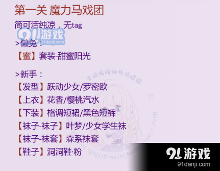 《奇跡暖暖》魔力馬戲團(tuán)S搭配攻略