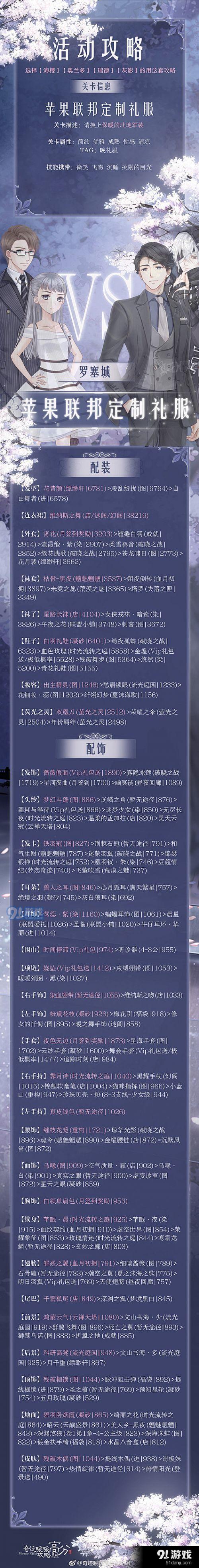 奇跡暖暖蘋果聯(lián)邦定制禮服怎么搭配