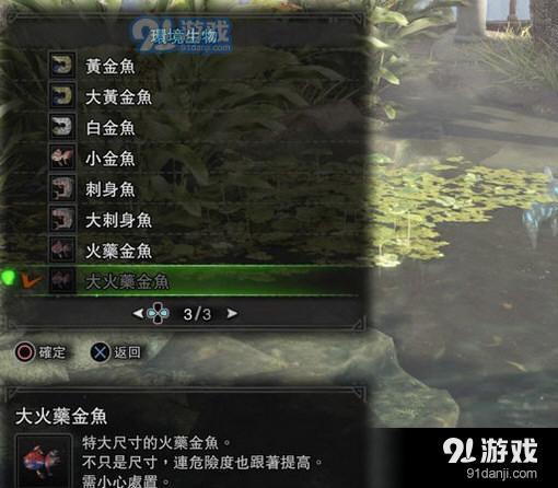 怪物獵人世界大火藥金魚位置1