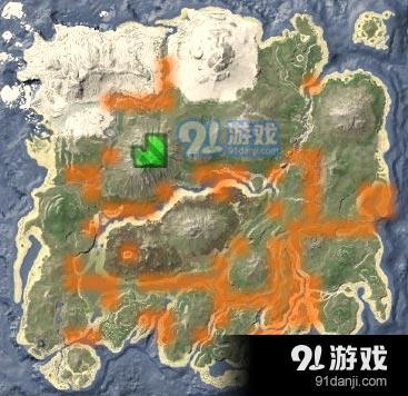 方舟生存進(jìn)化重爪龍分布