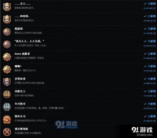 紀(jì)元1800club挑戰(zhàn)全成就攻略