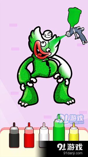 沙畫噴涂著色2