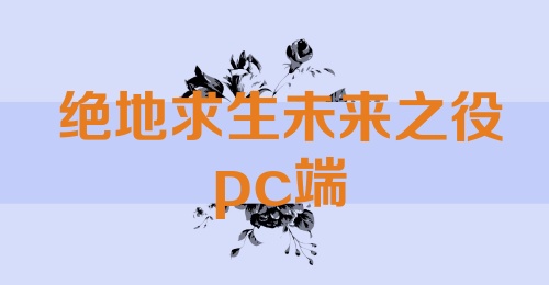 绝地求生未来之役pc端