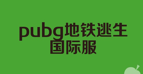 pubg地铁逃生国际服