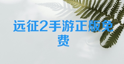 远征2手游正版免费