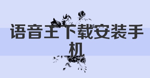 语音王下载安装手机