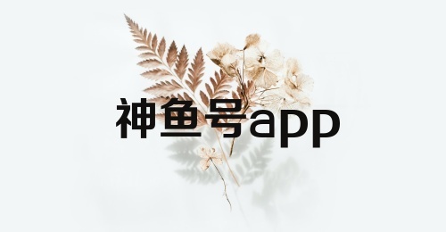 神鱼号app